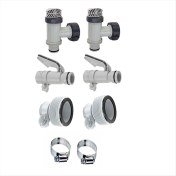 Resim Empoorlium Intex Yer Üstü Havuz Aksesuarları Için B Tipi Hortum Adaptörü, Piston Vanası ve Havuz Hortumu Tutucu (Yurt Dışından) 