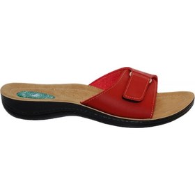 Resim Ceyo 9808-15 Topuk Dikeni (Plantar Fasiitis) Kadın Terlik Kırmız Kırmızı 