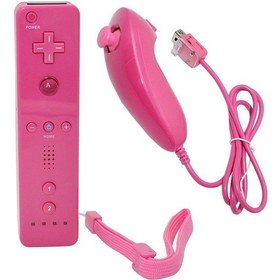 Resim Cbtx 8511 İçin Wii U Gecikme Yok Kablosuz Bağlantı Sağ Ve Sol Oyun Tutamağı Denetleyicisi Gamepad Pembe 