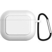 Resim Apple AirPods 3. Nesil Kılıf Tam Darbe Korumalı Askı Aparat Parmak Izi Yapmaz Ince Yumuşak Silikon 