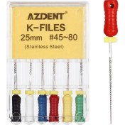 Resim Sourcingasia Adet/paket Azdent Diş El Kullanımı K Dosyaları 25MM Paslanmaz Çelik Endodontik Kök Kanal Dosyaları Diş Hekimi Araçları Diş Laboratuvarı Aletleri (Yurt Dışından) 