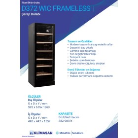 Resim Şenocak D 372 Wıc Frameless Şarap Dolabı 