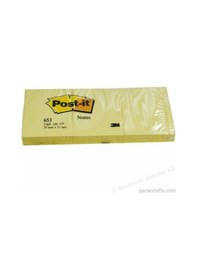 Resim Post-it 653 Yapışkanlı Not Kağıdı 38x51mm 3 Lü Blok 100 Yaprak 