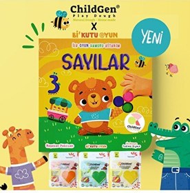 Resim ChildGen Sayılar İlk Oyun Hamuru Aktivitesi ve 3x125 GR Doğal Oyun Hamuru 