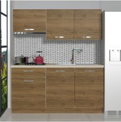Resim Decoraktiv Naturel 160 Mdf Hazır Mutfak Dolabı - Naturel Pera 