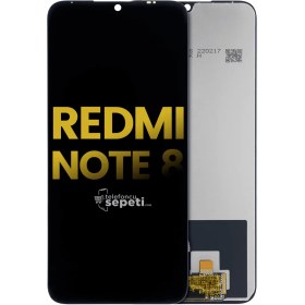 Resim Xiaomi Redmi Note 8 Lcd Ekran Dokunmatik Siyah Çıtasız %100 Orijinal 