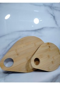 Resim Kesme Tahtası Damla 2'li Bambu 