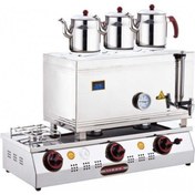 Resim eurofaz Işıkgaz Doğalgazlı Üç Demlik Çay Ocağı 60LIK 