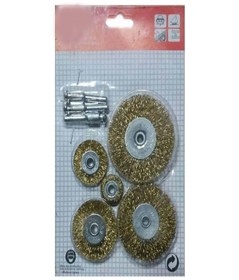 Resim ÖZKUMRU YAPI MARKET pimli tel fırça seti 5 parça 75mm 65mm 50mm 40mm 25mm geçmeli pim 