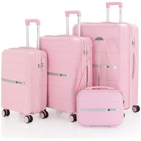 Resim Mçs Polipropilen 4lü Valiz Seti V366 S21sy1000048-set 00070 Pudra 