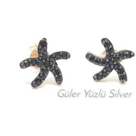 Resim ONİX TAŞ DENİZ YILDIZI GÜMÜŞ KÜPE 