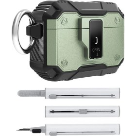 Resim Apple Airpods 3. Nesil Uyumlu Military Grade Shockproof Protective ve Elektronik Temizleme Kiti 