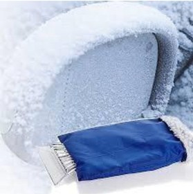 Resim Autokit Eldivenli Buz Kazıyıcı Araba Buz Kırıcı 