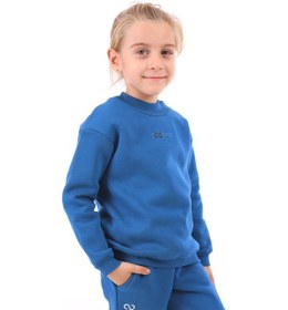 Resim Toontoy Kız Çocuk Nakışlı Sweatshirt Lacivert 