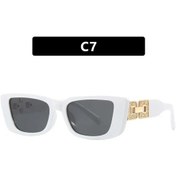 Resim Kedefag2025 Moda Kadın Kedi Gözü Güneş Gözlüğü Uv400 Koruma Vintage Siyahyellowwhıte51 Beyaz 