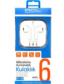 Resim Genel Markalar J-22-30 Acl K1-34 Beyaz Acl Shasha Series™ X11 Mikrofonlu Kumandalı Kulaklık K1-34 