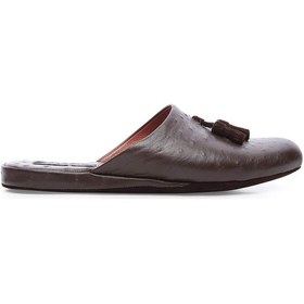 Resim Tamer Tanca Erkek Hakiki Deri Kahverengi Ev Terliği Terlik 577 771 Erk Terlık Kahve Dvk Kahverengi 