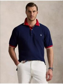 Resim Polo Ralph Lauren Polo Yaka Tişört Lacivert-kırmızı 