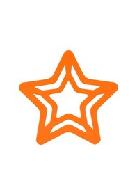 Resim Silikon Diş Kaşıyıcı Yıldız Sunset Turuncu Sunset Turuncu 