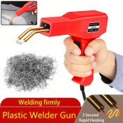 Resim Hot Stapler Plastik Kaynak Makinesi Lehimleme Demir için Plastik Zımba PVC Tamir Makinası Araba Tamponu Onarım Araçları 