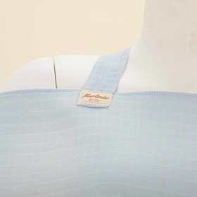 Resim Çift Katlı Muslin Emzirme Önlüğü - Bebe Mavisi Müslin 