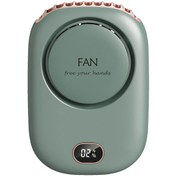 Resim Taşınabilir Seyahat Usb Şarjlı Boyun Askılı Fan 