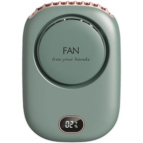 Resim Taşınabilir Seyahat Usb Şarjlı Boyun Askılı Fan 