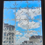 Resim Pixel Rüzgar Camı Statik Çıkartmalar Pencere Rüzgar Çıkartmaları Kendinden Yapışkanlı Cam Çıkartmaları Yapıştırıcı Gerekmez Ev Dekorasyonu 