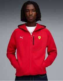 Resim Puma Ferrari HDD PM1 Sweat Jacket 634243 Erkek Eşofman Üstü KIRMIZI 