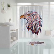 Resim Zethome Tropik Eagle Banyo Duş Perdesi Tek Kanat 1X180X200 
