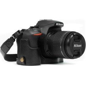 Resim MegaGear MG1170 Nikon D5600, D5500 Deri Kamera Kılıfı 