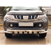 Resim Ford Ranger 2006+ Off Road Krom Ön Koruma Ön Tampon Koruma Demiri Krom Glocity Aqm4wd 
