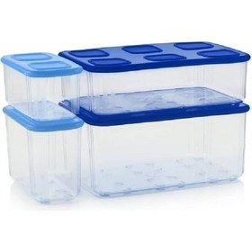Resim Tupperware Modüler Düzenleme Kabı Set 4'lü Buzdolabı Saklama Kabı Hsgl 