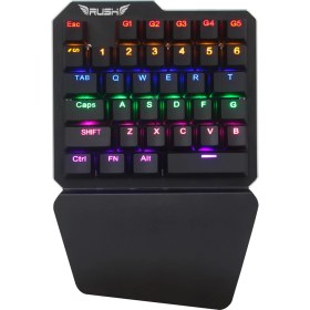 Resim Rush RK77 Blue Switch Mekanik PUBG Oyuncu Klavyesi 