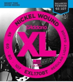 Resim D'addario Exl170Bt Bas Gitar Tel Seti. Xl. 45-107. Nıckel Wound 
