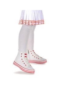 Resim Kiko Kids Pant Günlük Bağcıklı Fermuarlı Kız Bebek Spor Ayakkabı Beyaz - Pudra Beyaz - Pudra 