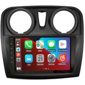 Resim Dacıa Sandero/logan 2015-2018 Uyumlu Multimedya Navigasyon Usb Kamera Carplayer 4 Ram 