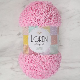 Resim Loren Lamb Pembe El Örgü İpi - R082 