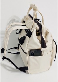 Resim Bebek Bakım Çantası Organizatör Fonksiyonel Anne Bebek Çantası Krem 