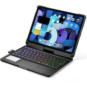 Resim İpad Pro 11 (2020) Kılıf Magic Dönen Klavyeli Tablet Kılıf - Siyah 