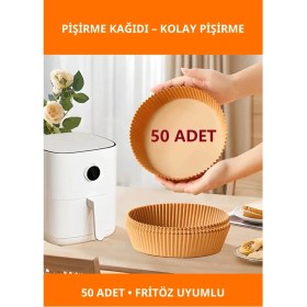 Resim Letsii Fritöz Pişirme Kağıdı 50 Adet Yağsız ve Yapışmaz 