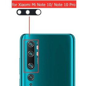 Resim Xiaomi Mi Note 10 Arka Kamera Camı (Çıtasız Sadece Cam) 