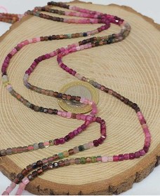 Resim Yasamtohumu Turmalin Taşı Küp Şekilli Dizi 2.5mm 56016 Çok REnkli Çok Renkli 