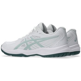 Resim Asics Court Slide 4 Erkek Tenis Ayakkabısı Beyaz - Yeşil 