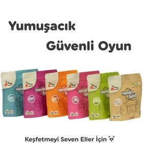 Resim Playever Hands'n Sand Doğal Kinetik Kum 3kg - 6 Renk Çok Renkli 