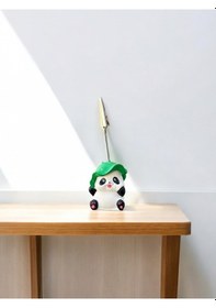 Resim Kawaii Sevimli Bambu Şapka Panda Fotoğraf Ve Not Tutucu - Ofis Masa Not Tutacağı Çok Renkli 