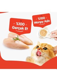Resim Wanpy Tavuklu Kaşık Krema Kedi Ödül Maması 10x16 Gr 