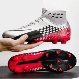 Resim Snapbuy Blue Ocean Spor Futbol Ayakkabısı Krampon Siyah - Gümüş 