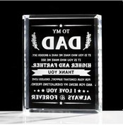 Resim Trendooze Plak Oğul Kristal Kızıdan İçin İçin Hediyeleri Hediyeler Günü Doğum Baba Baba Adet 1 Yw 1 Adet 