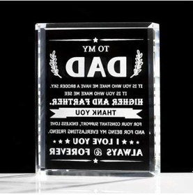 Resim Trendooze Plak Oğul Kristal Kızıdan İçin İçin Hediyeleri Hediyeler Günü Doğum Baba Baba Adet 1 Yw 1 Adet 